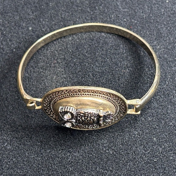 Vintage- Owl clamp closure bracelet - Picture 2 of 5